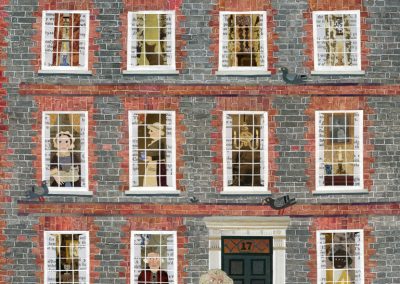 Dr Johnson his House in Gough Square and Hodge his Cat (AW27)